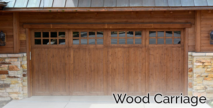 wood carriage garage door