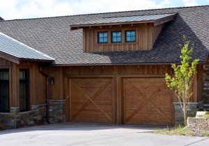 authentic wood carriage house garage door